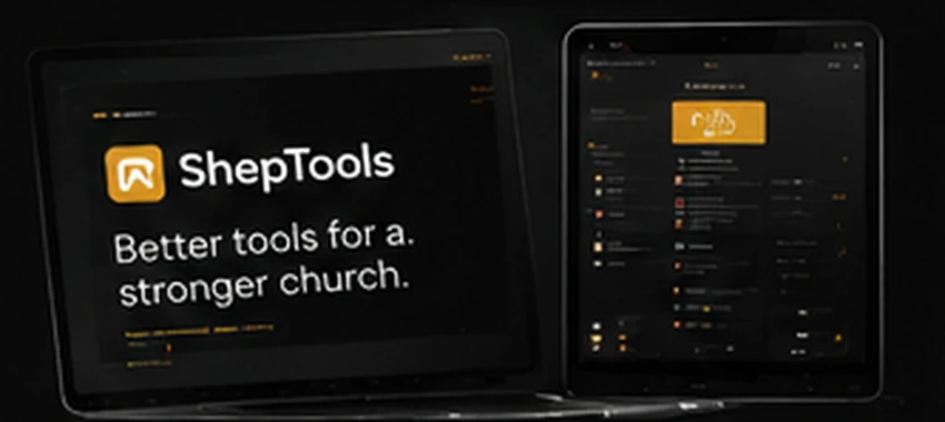 Concept laptop presentation of ShepTools platform